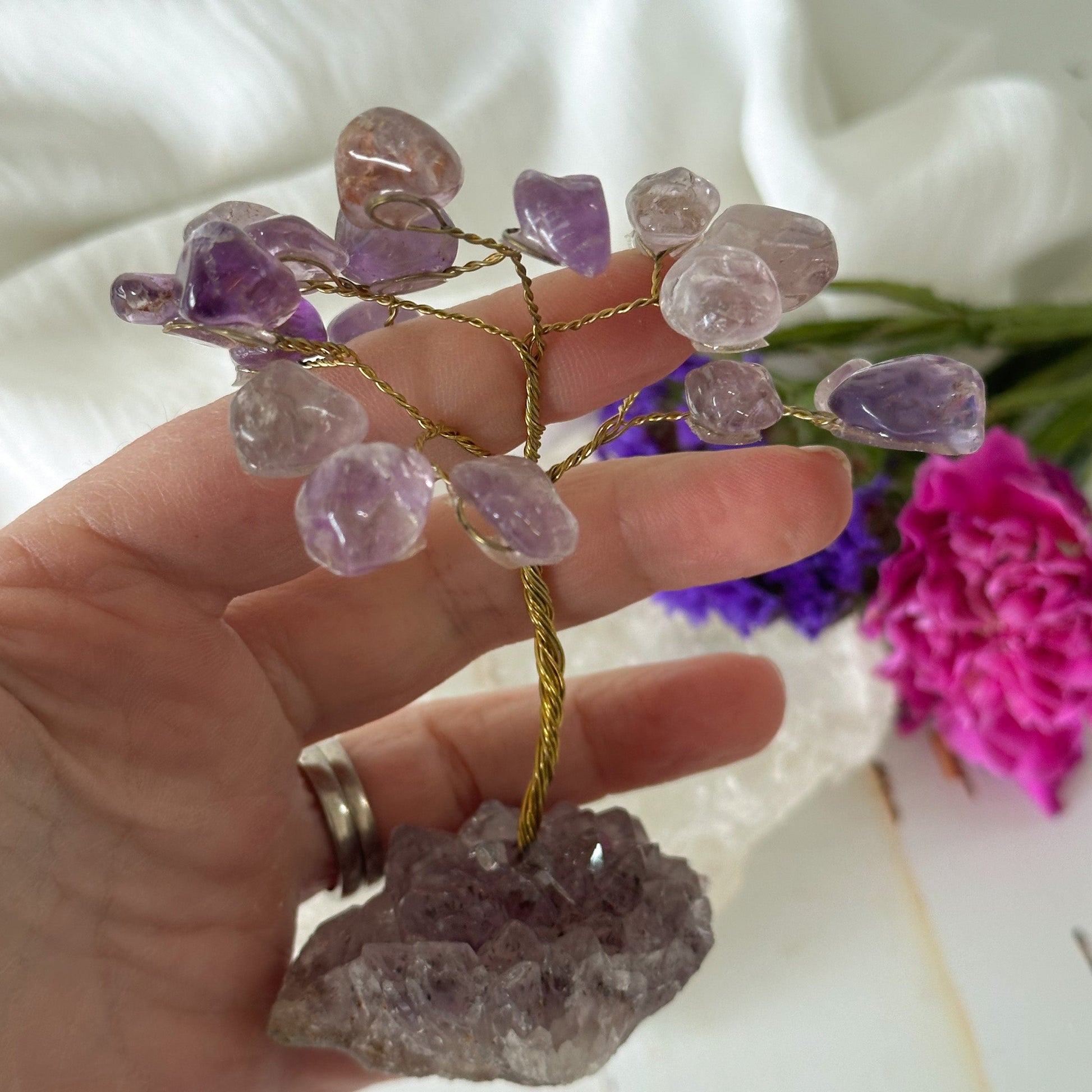 Amethyst Crystal Tree #747-Happily Zen