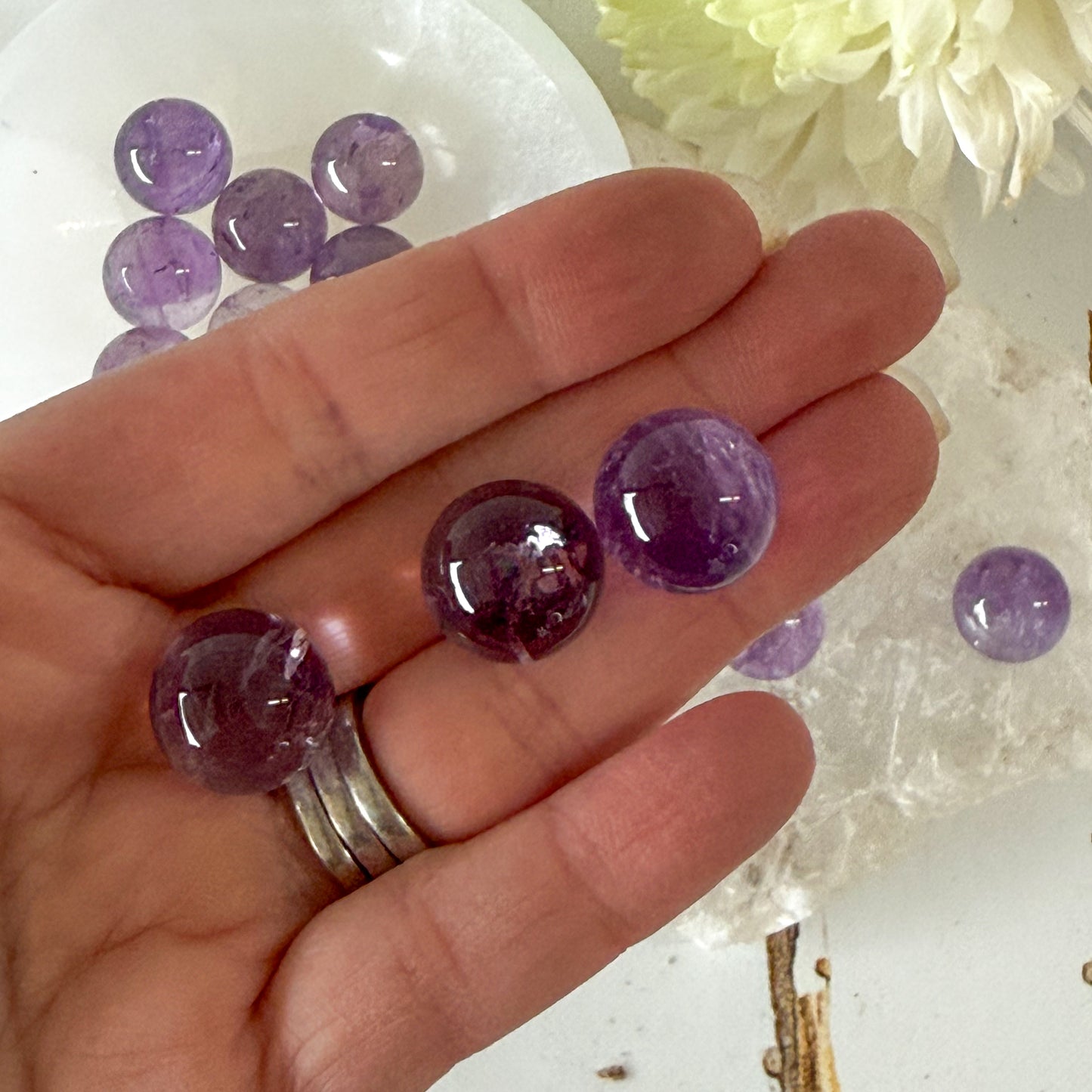 Amethyst Mini Sphere #1400-Happily Zen