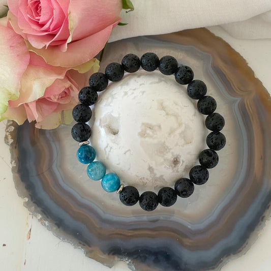 Apatite Essential Oil Diffuser Bracelet-Happily Zen