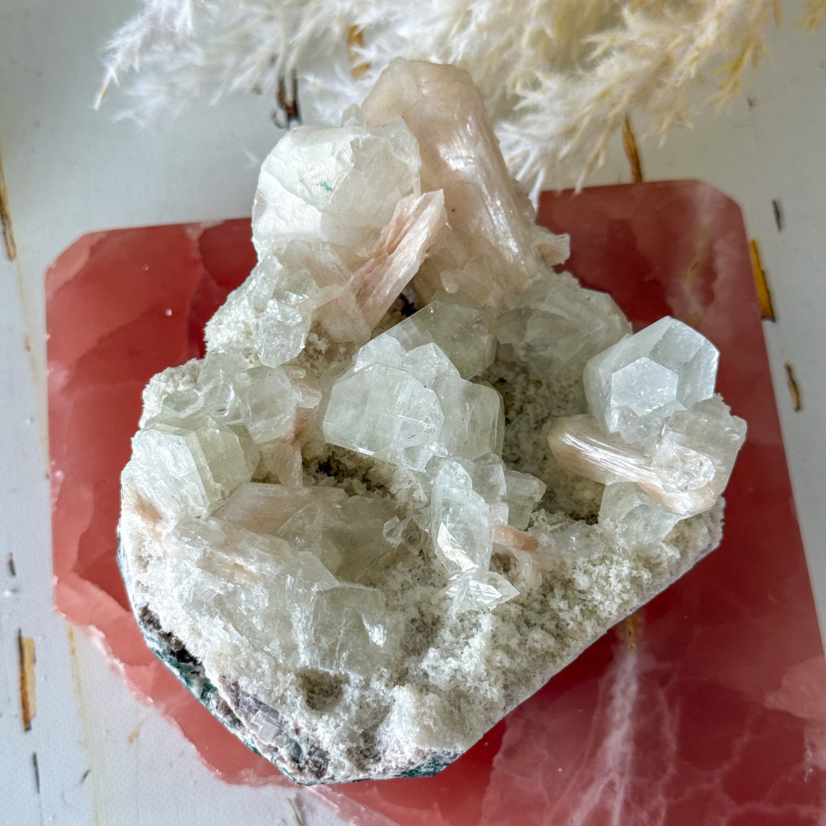 Apophyllite Cluster #1273-Happily Zen