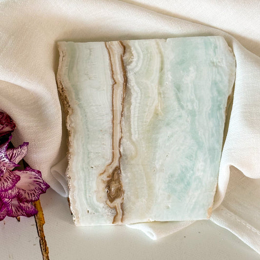 Caribbean Calcite Slice #700-Happily Zen