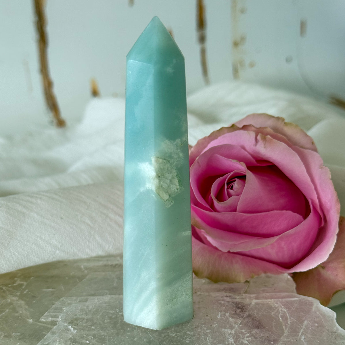 Caribbean Calcite Tower #1184-Happily Zen