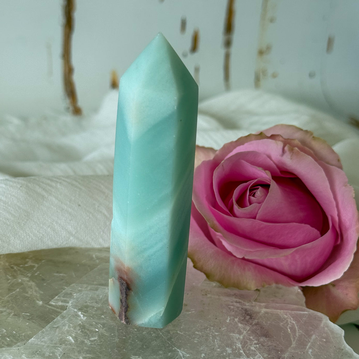 Caribbean Calcite Tower #1185-Happily Zen