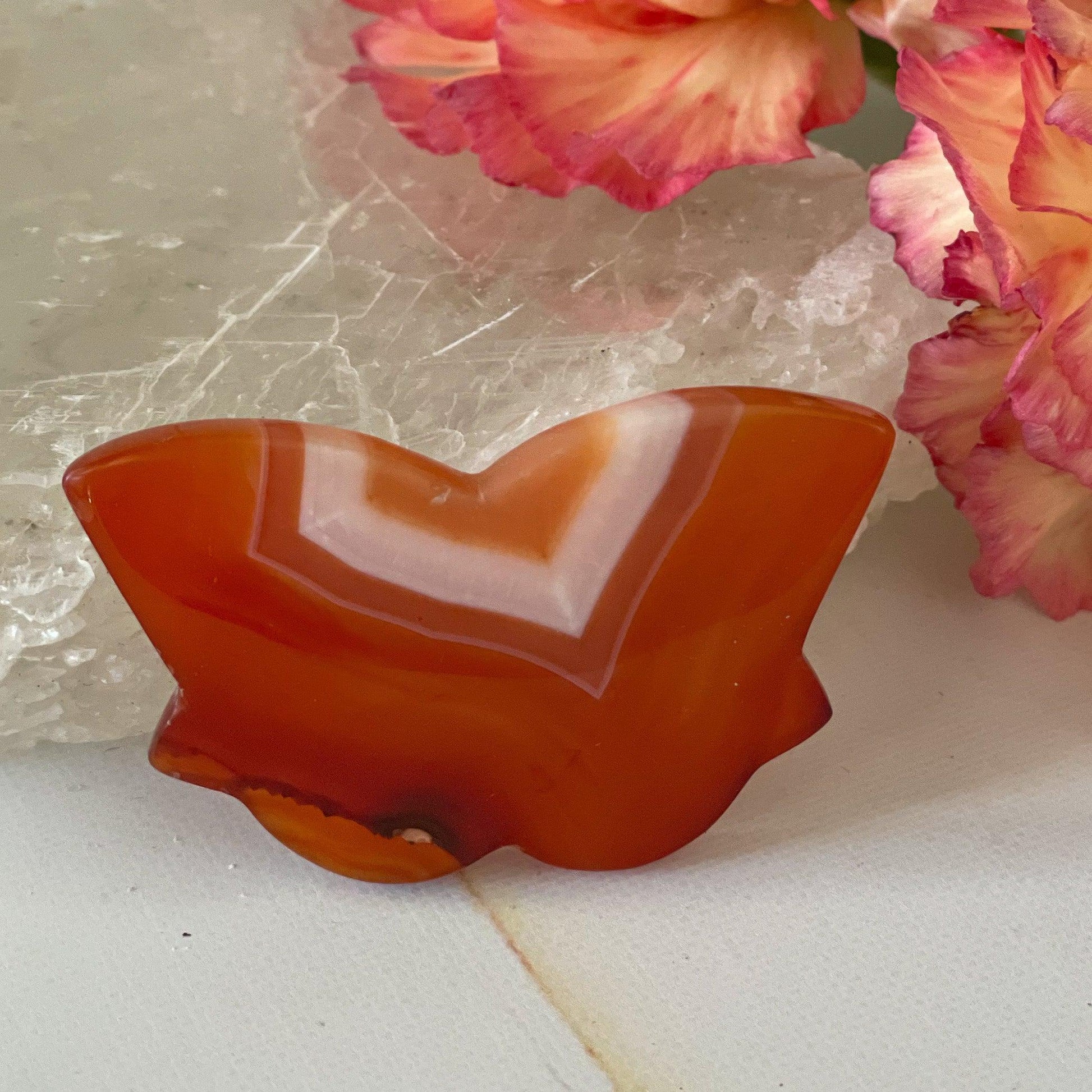 Carnelian Butterfly #48-Happily Zen