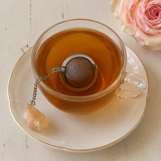 Citrine Crystal Tea Strainer #929-Happily Zen