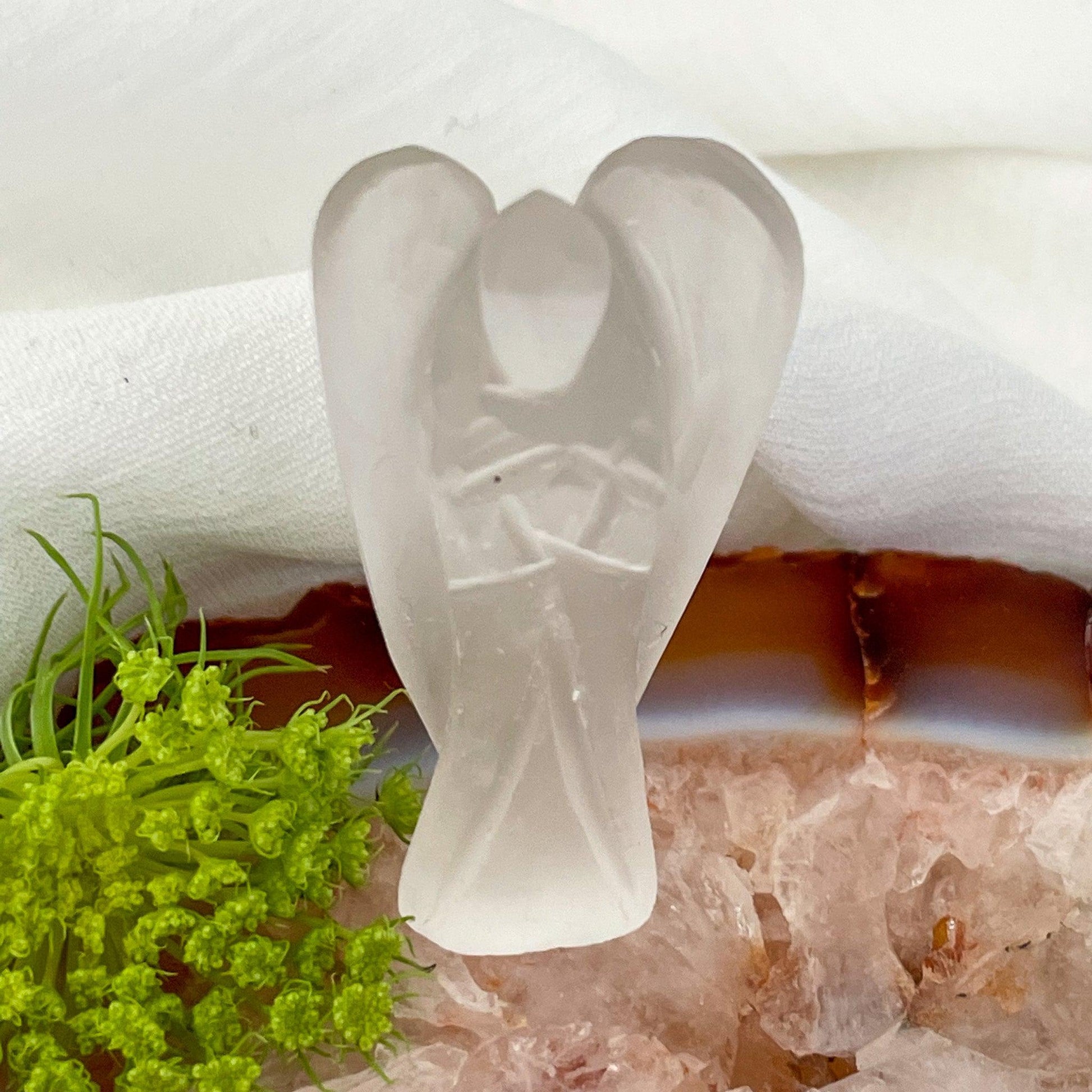 Clear Quartz Angel #561-Happily Zen