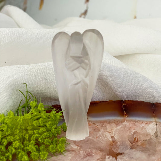 Clear Quartz Angel #562-Happily Zen