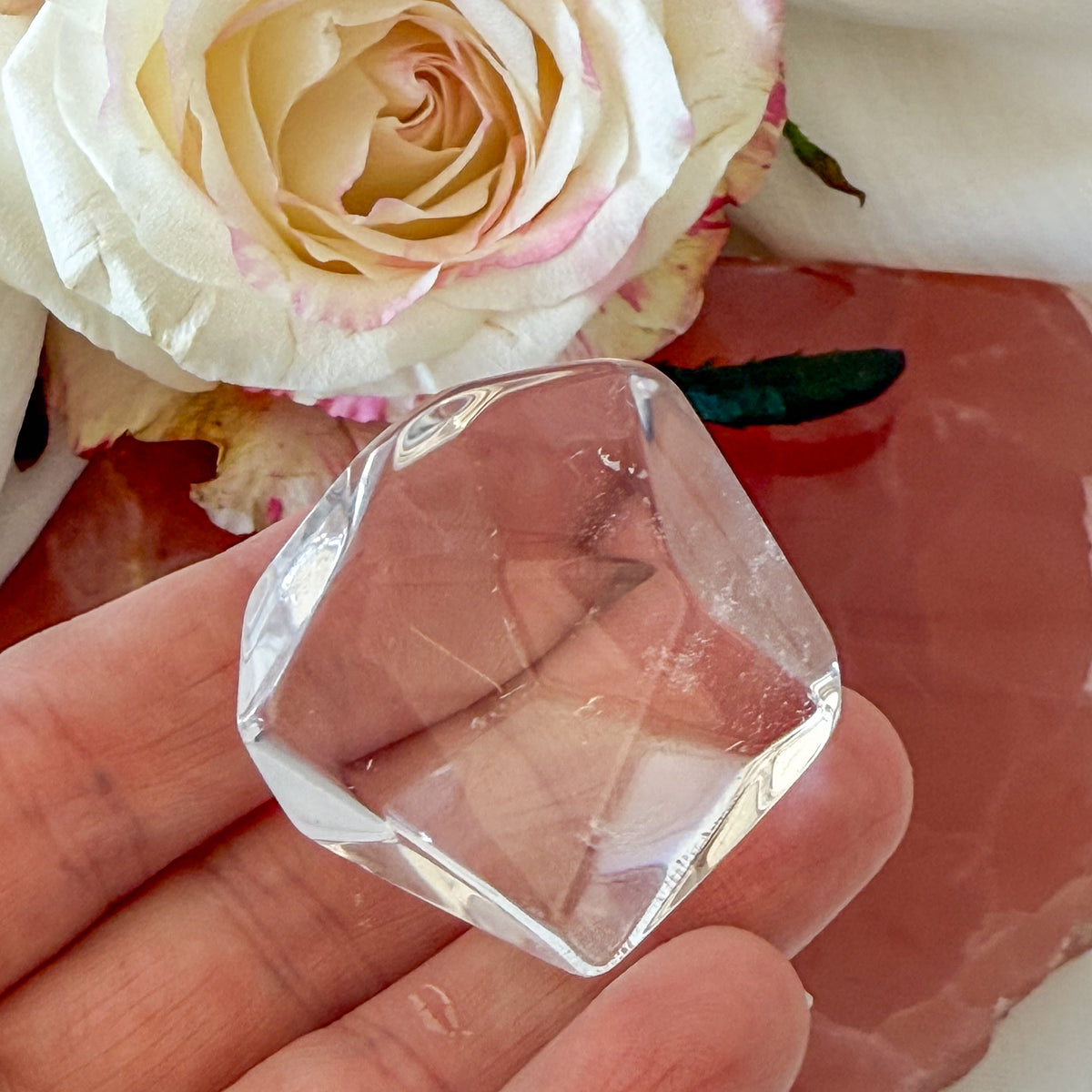 Clear Quartz Freeform #1078-Happily Zen