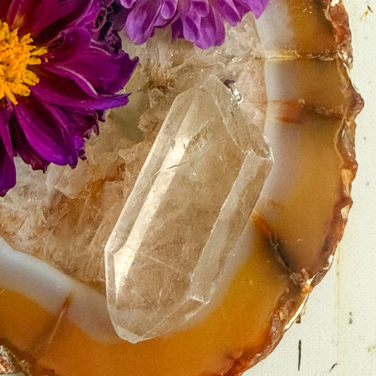 Clear Quartz Pendant #1308-Happily Zen
