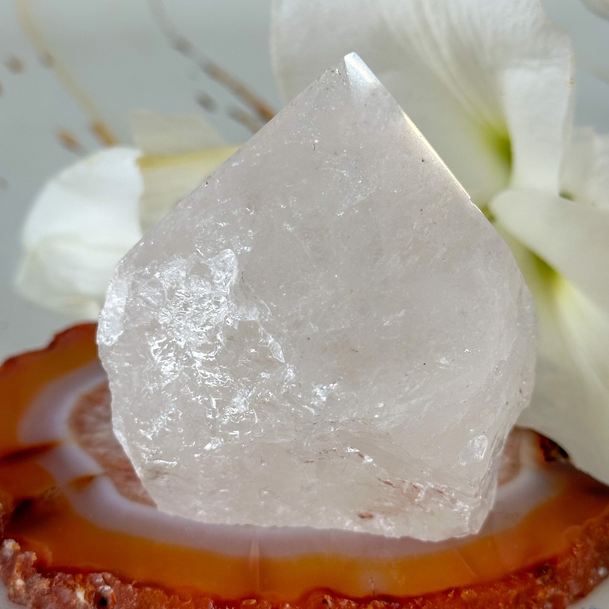 Clear Quartz Point #1025-Happily Zen