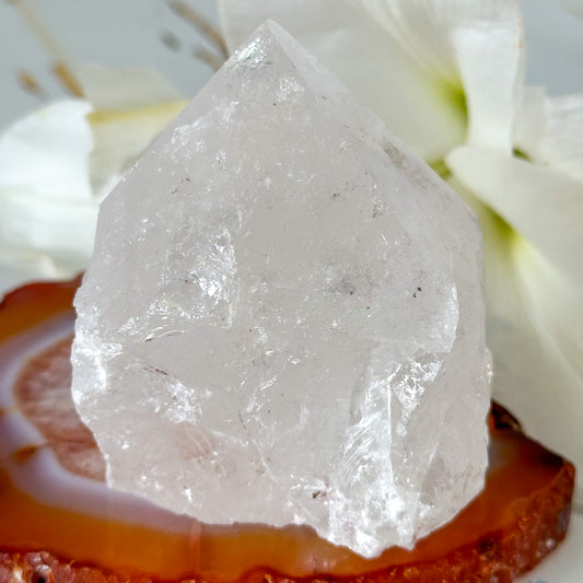 Clear Quartz Point #1025-Happily Zen
