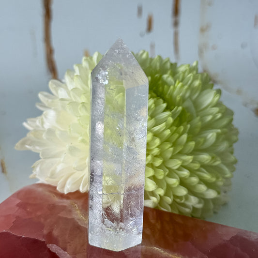 Clear Quartz Tower #1336-Happily Zen