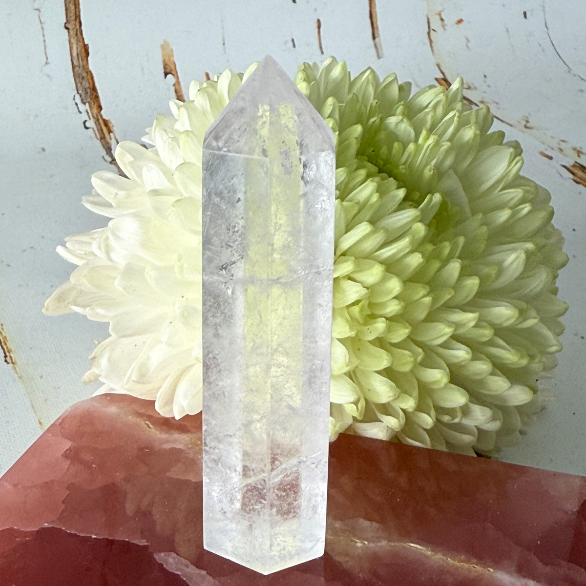 Clear Quartz Tower #1337-Happily Zen