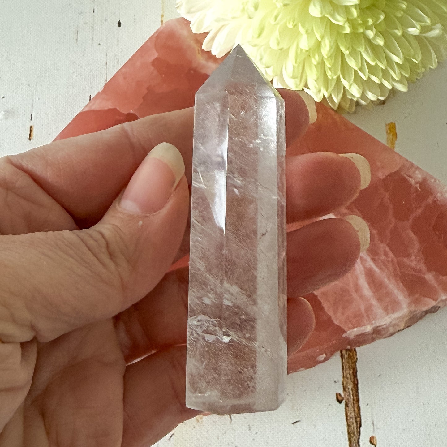 Clear Quartz Tower #1337-Happily Zen