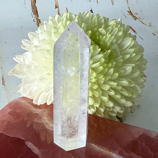 Clear Quartz Tower #1337-Happily Zen