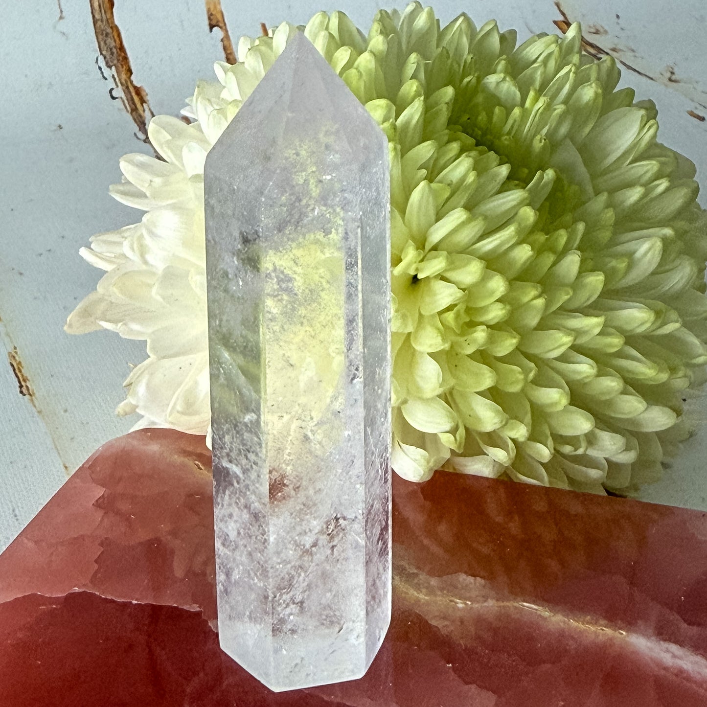 Clear Quartz Tower #1338?-Happily Zen