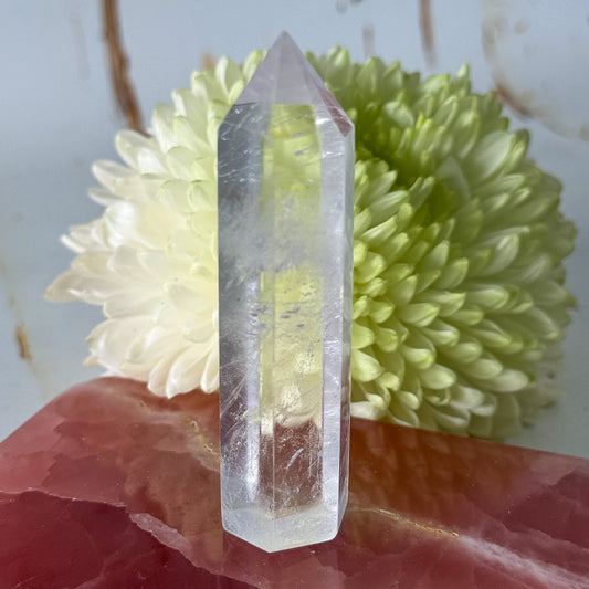 Clear Quartz Tower #1339-Happily Zen