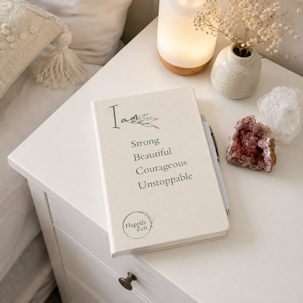 Empowerment Notebook and Pen-Happily Zen