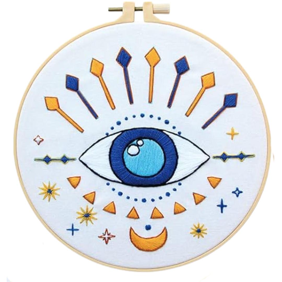 Evil Eye Embroidery Kit #1247-Happily Zen