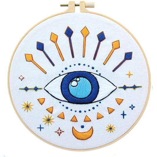 Evil Eye Embroidery Kit #1247-Happily Zen