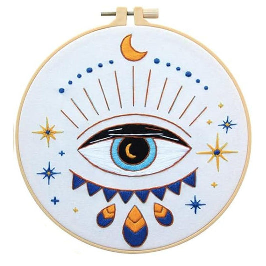 Evil Eye Embroidery Kit #1248-Happily Zen