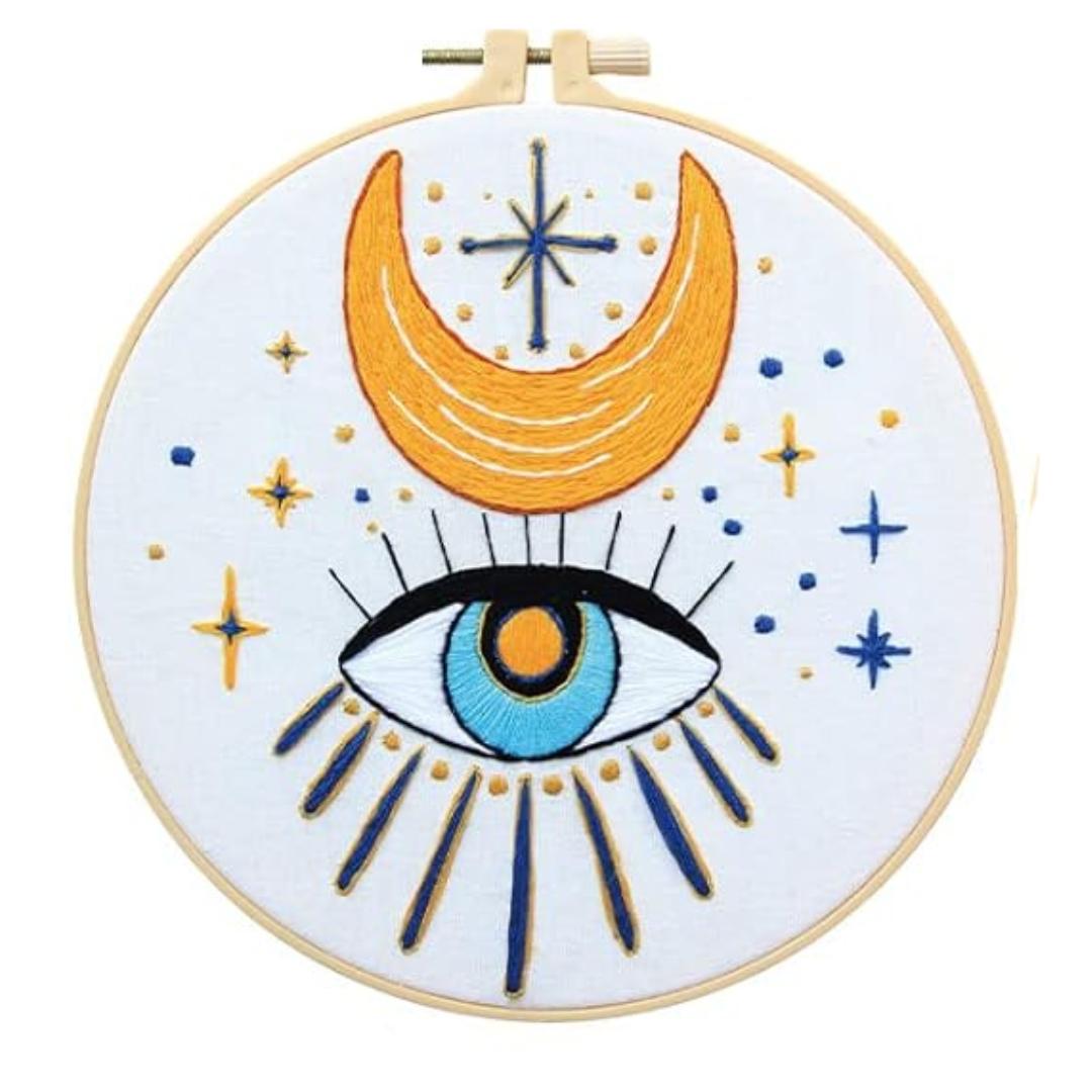 Evil Eye Embroidery Kit #1249-Happily Zen