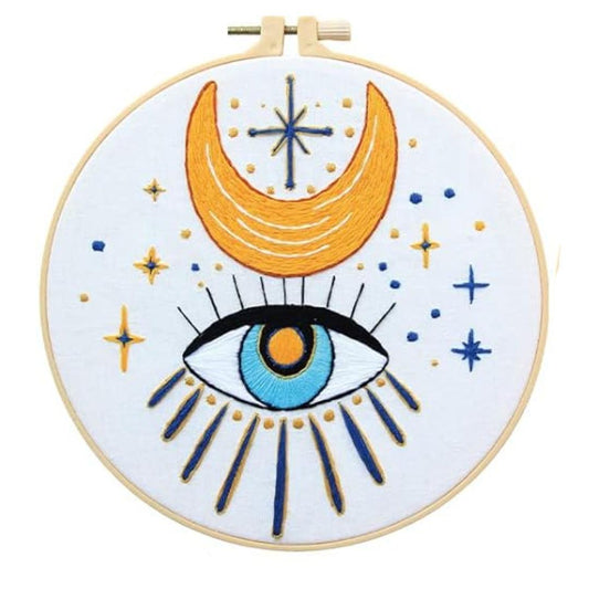 Evil Eye Embroidery Kit #1249-Happily Zen