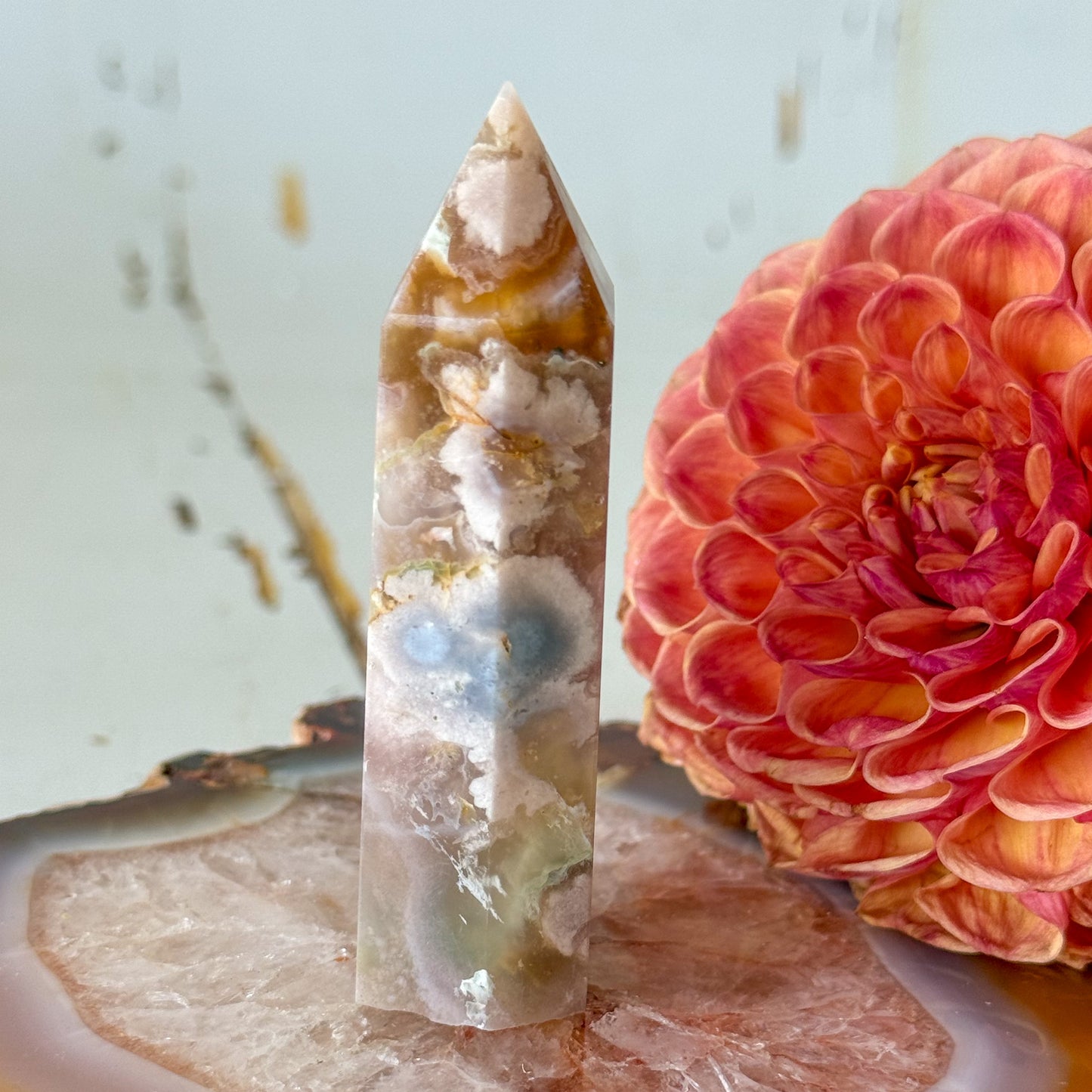 Flower Agate Tower #1108-Happily Zen