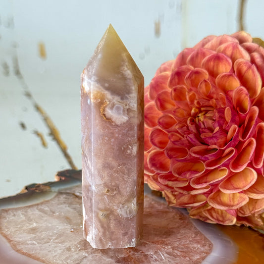 Flower Agate Tower #1110-Happily Zen
