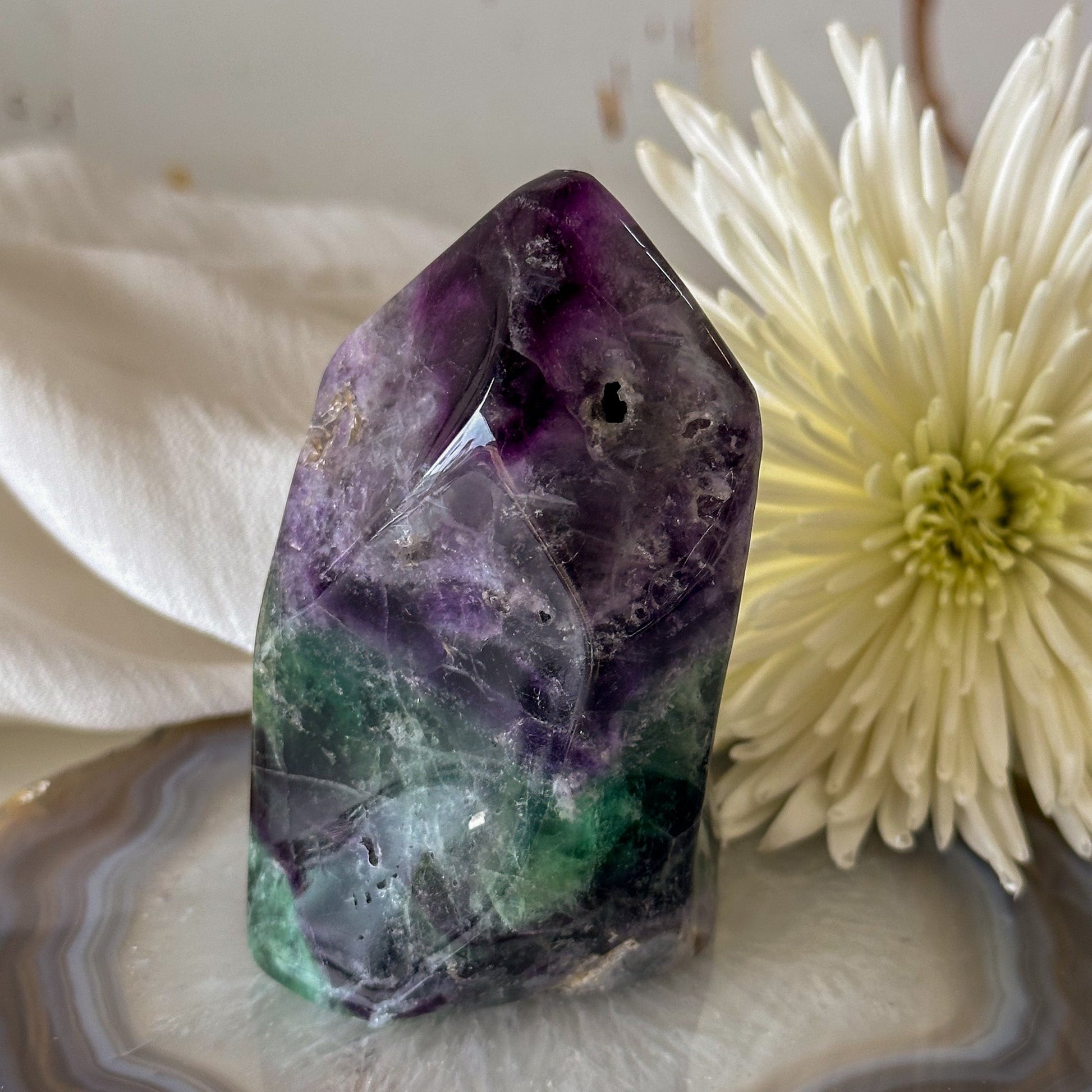 Fluorite Flame #743-Happily Zen