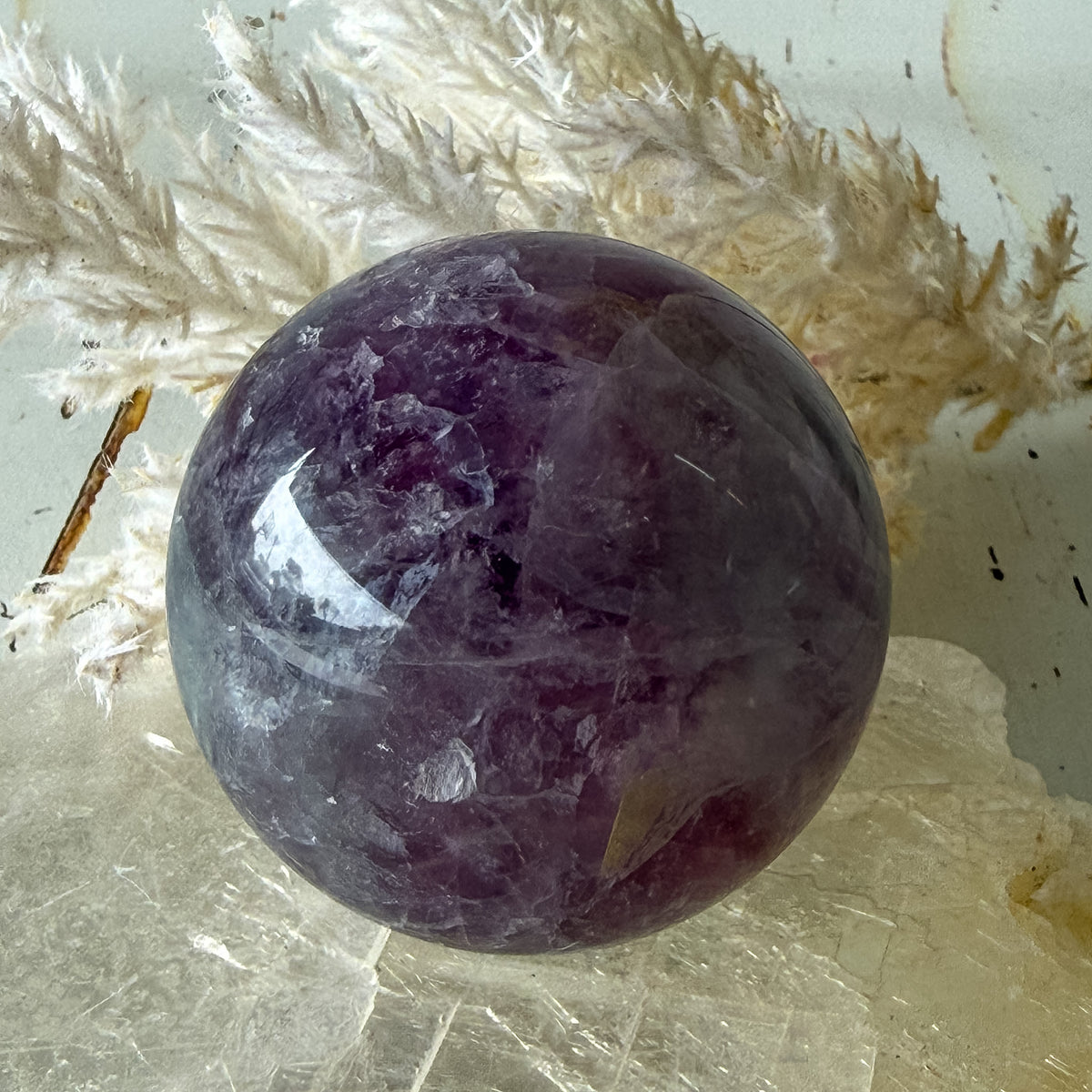 Fluorite Sphere #1416-Happily Zen