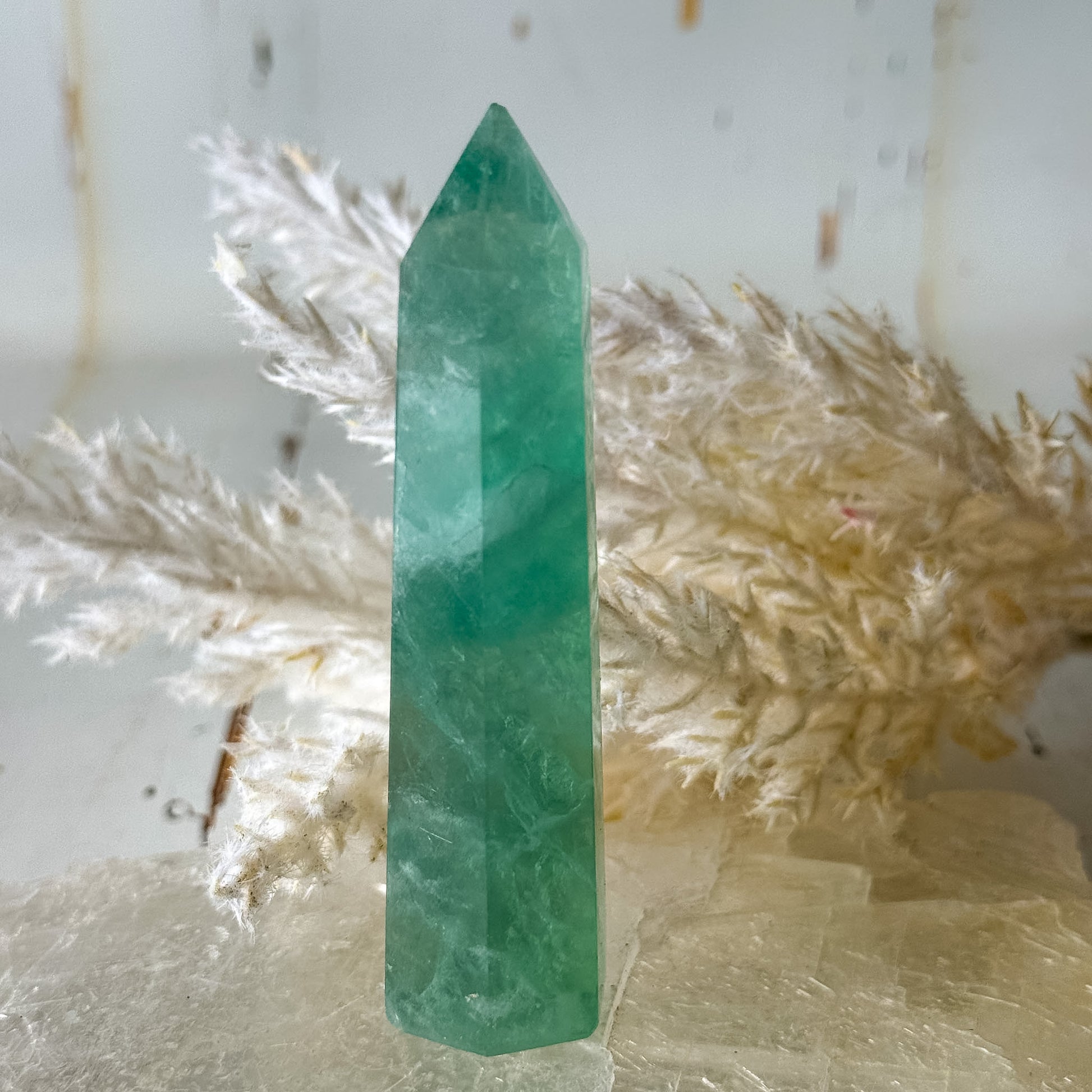 Fluorite Tower #1419-Happily Zen
