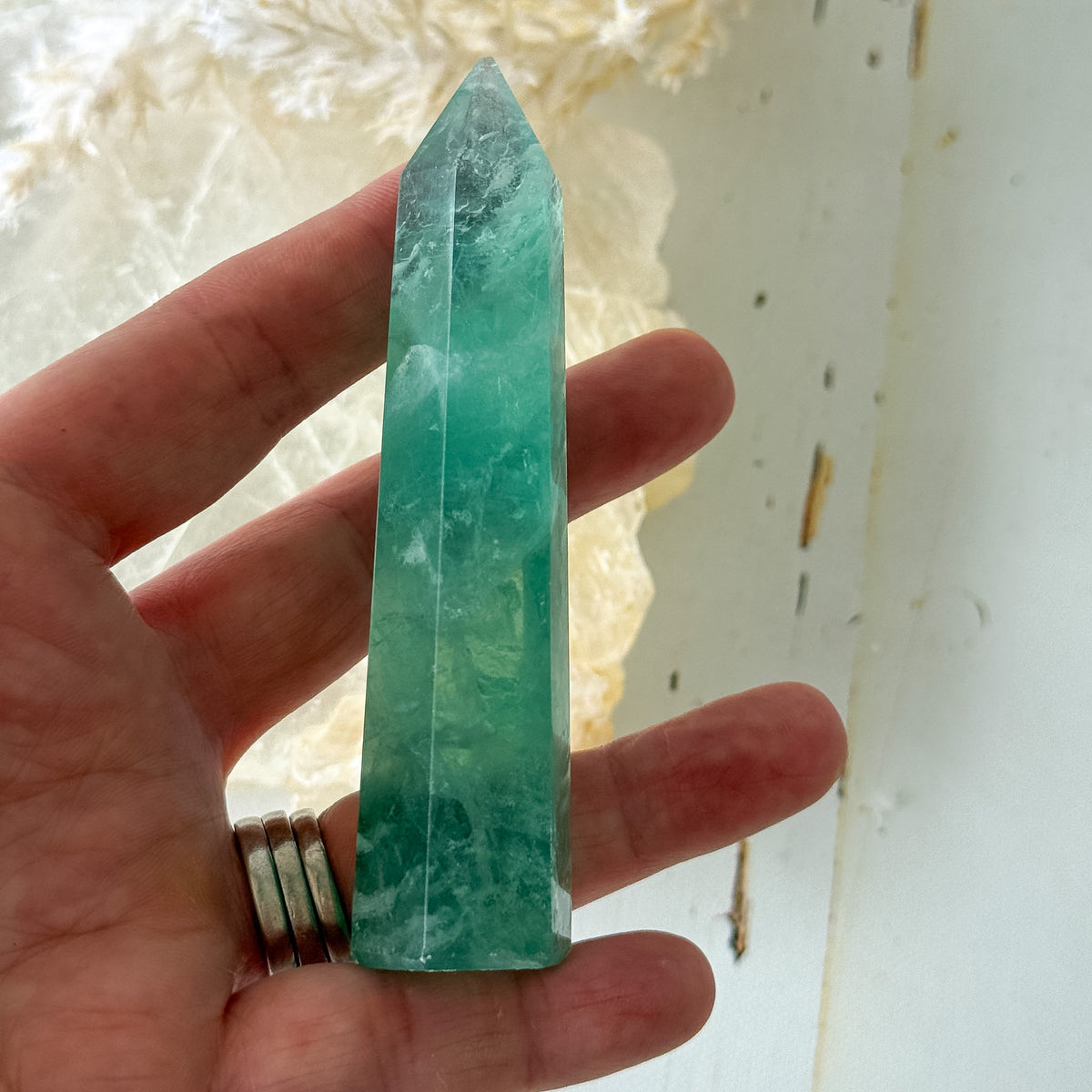Fluorite Tower #1419-Happily Zen