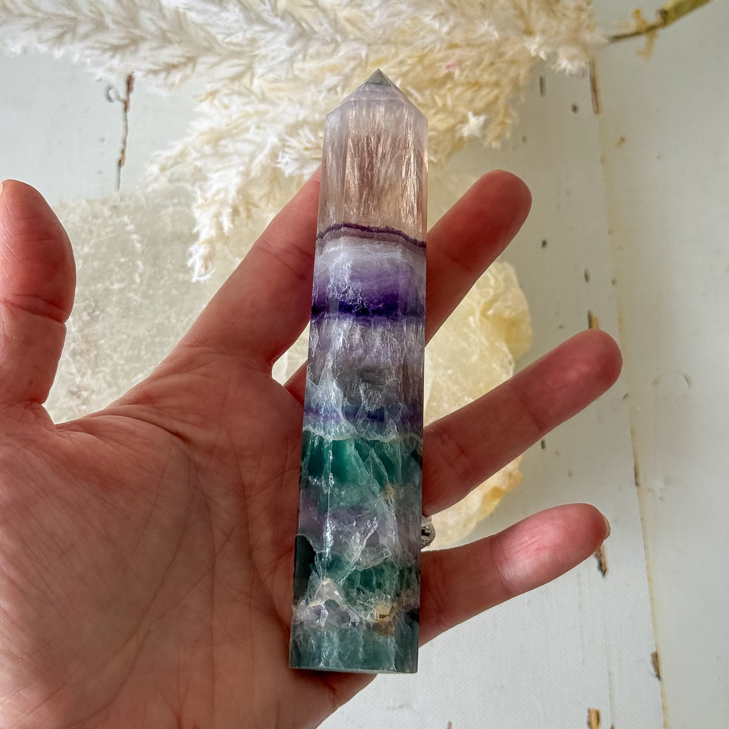 Fluorite Tower #1421-Happily Zen