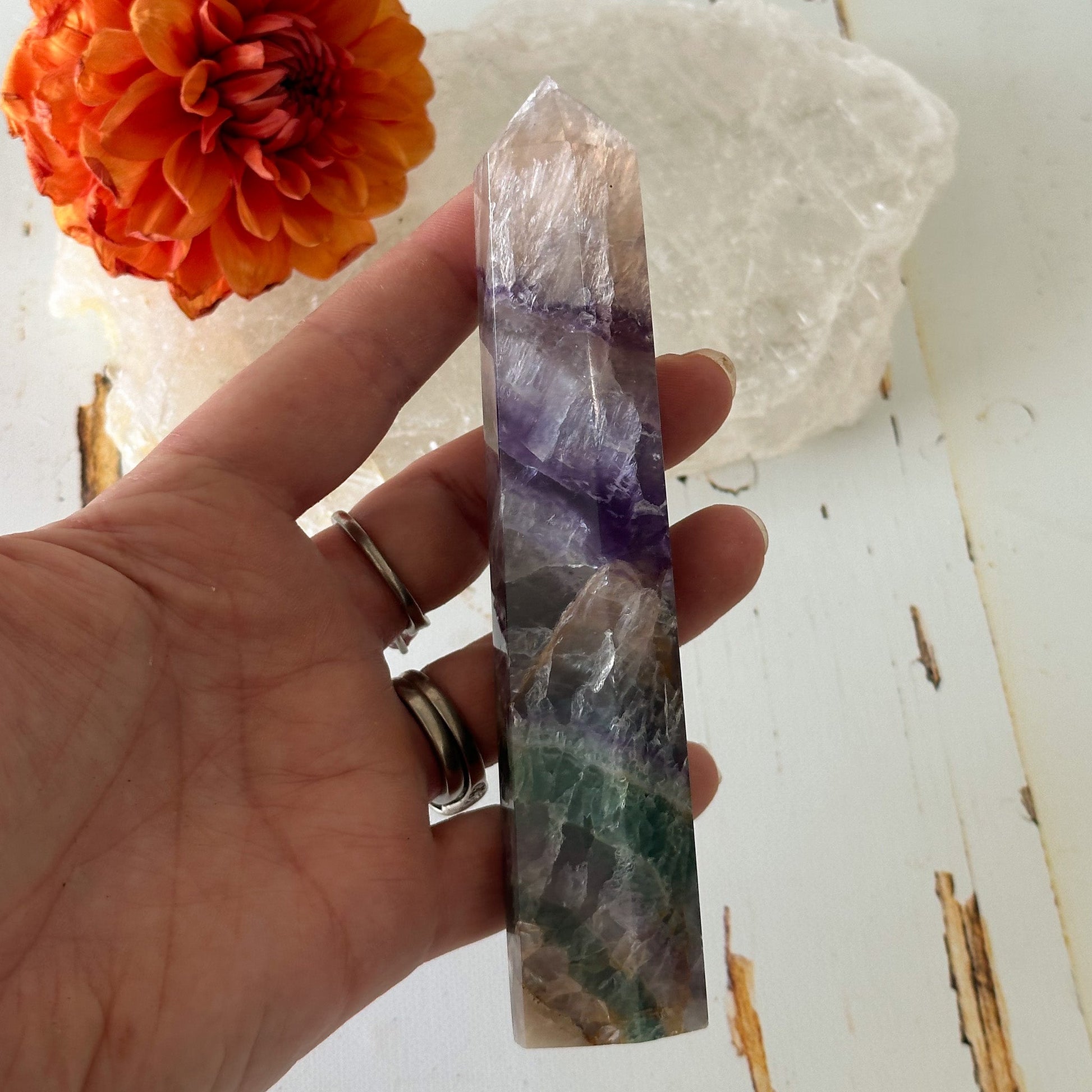 Fluorite Tower #736-Happily Zen