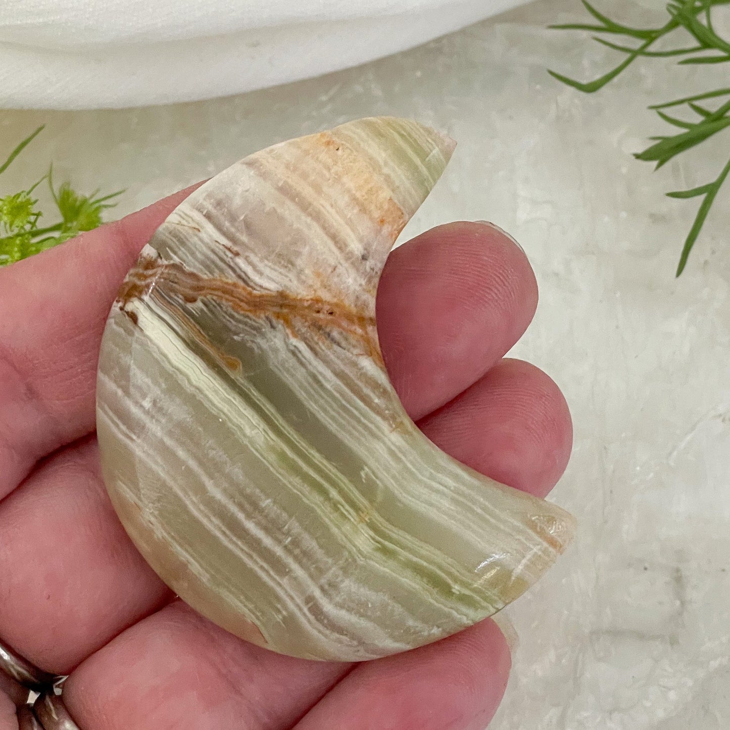 Green Onyx Moon #599-Happily Zen