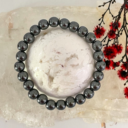 Hematite Bracelet-Happily Zen