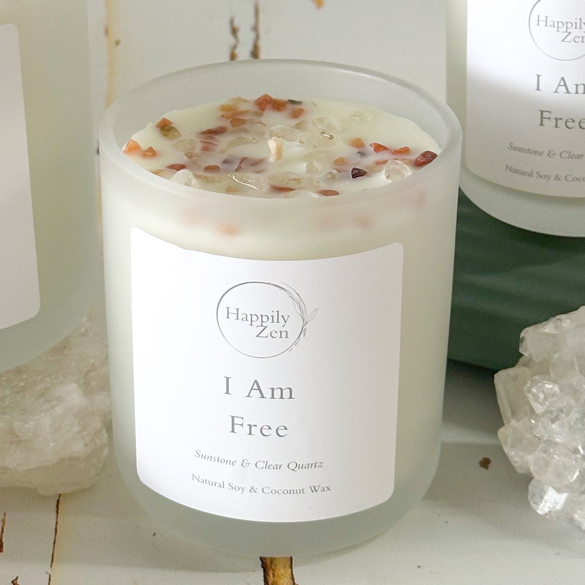 I Am Free - Bergamot and Banksia Candle-Happily Zen