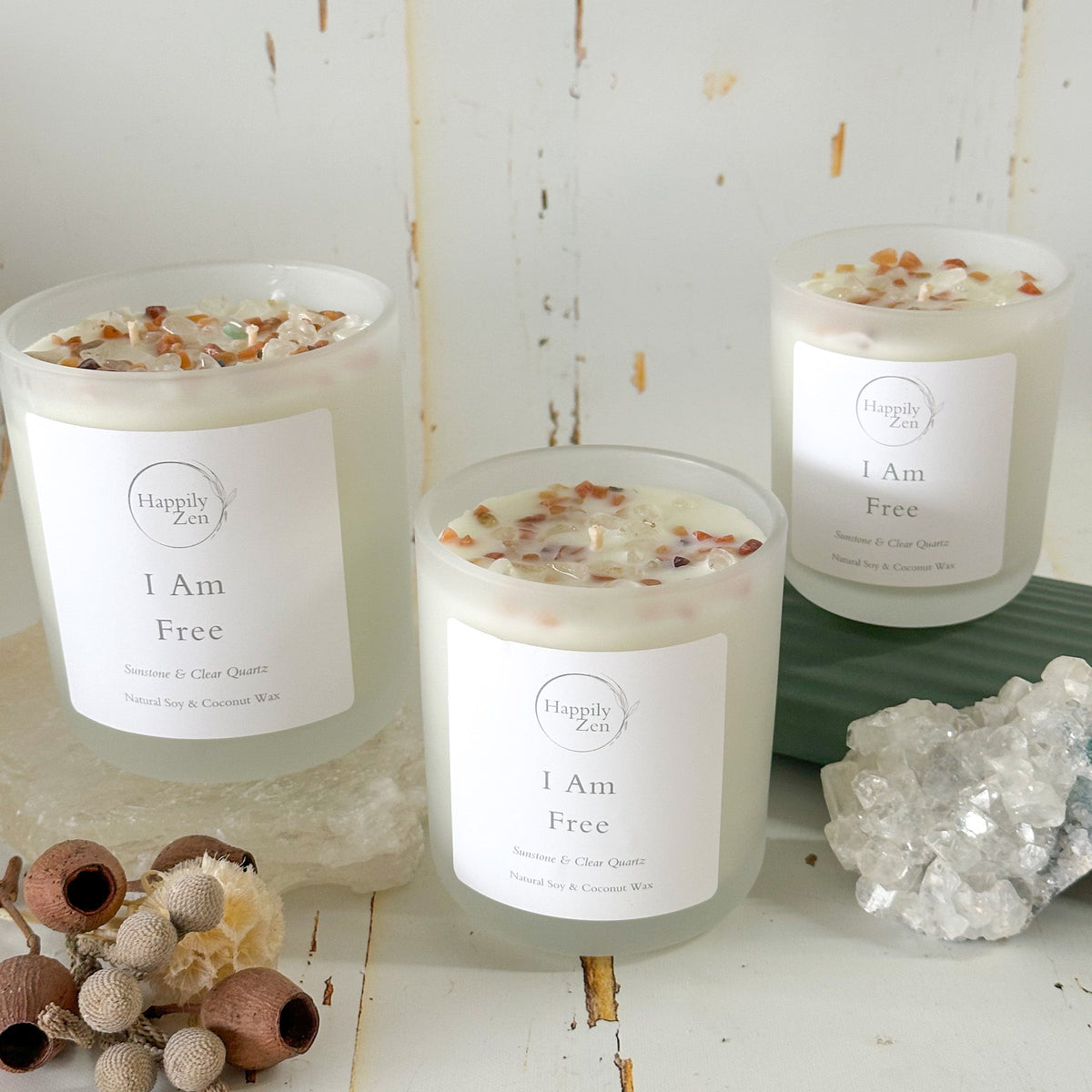 I Am Free - Peony Candle-Happily Zen
