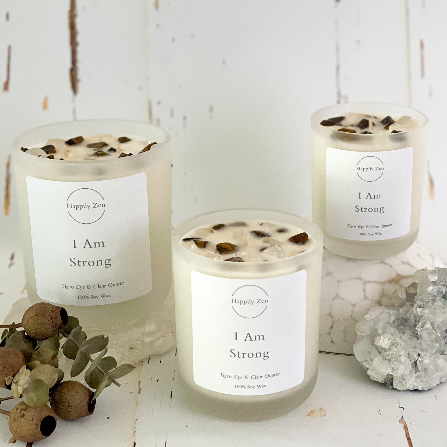 I Am Strong - Tropical Cocktail Candle-Happily Zen