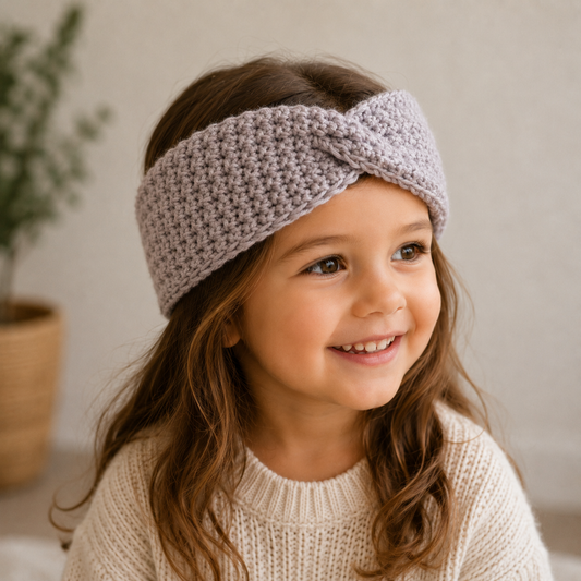Kids Crochet Headband #1051-Happily Zen