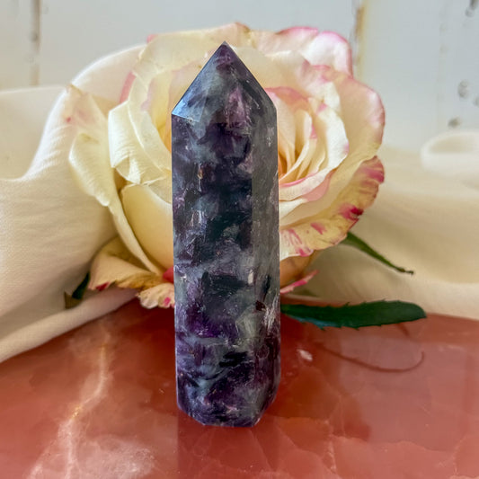 Lepidolite Tower #1080-Happily Zen