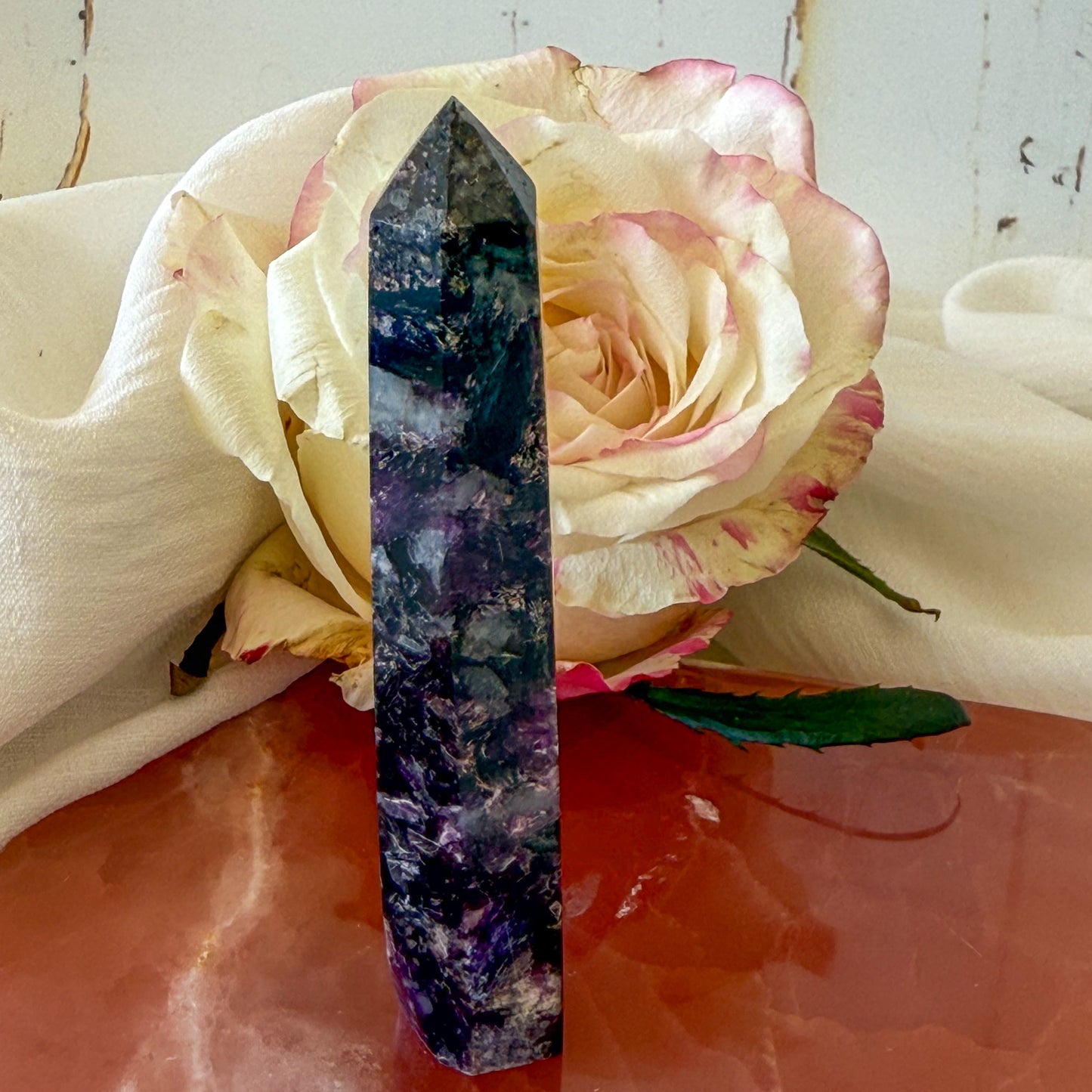 Lepidolite Tower #1082-Happily Zen