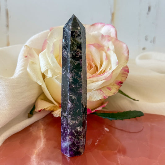 Lepidolite Tower #1082-Happily Zen