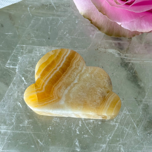 Orange Calcite Cloud #1372-Happily Zen