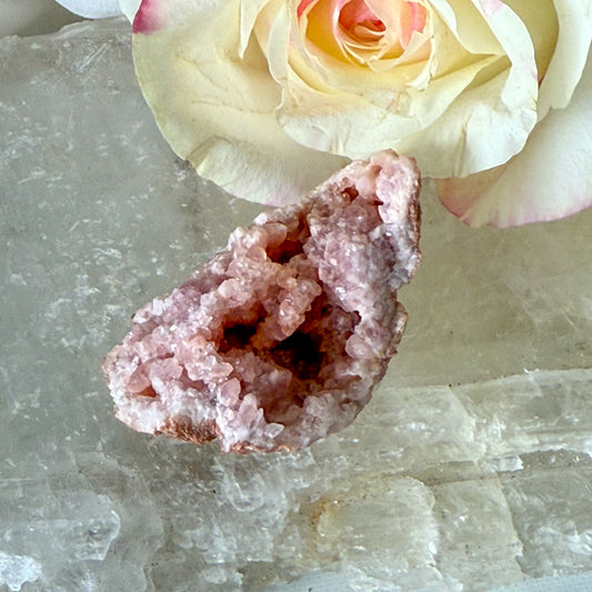 Pink Amethyst Cluster #1045-Happily Zen