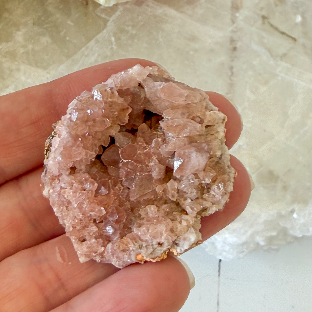 Pink Amethyst Cluster #1046-Happily Zen