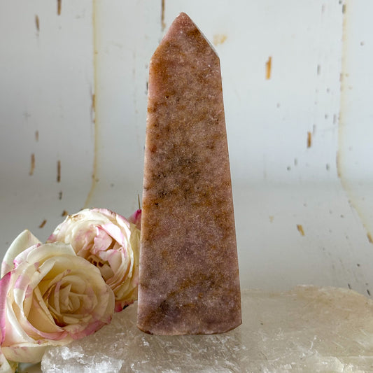 Pink Amethyst Tower #1027-Happily Zen