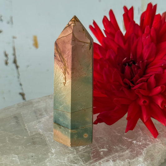 Polychrome Jasper Tower #1283-Happily Zen