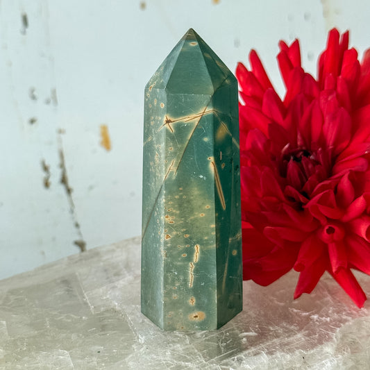 Polychrome Jasper Tower #1284-Happily Zen